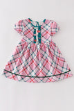 Platinum Pink plaid dress - Aaria Tees Aaria Tees