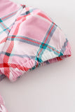 Platinum Pink plaid dress - Aaria Tees Aaria Tees