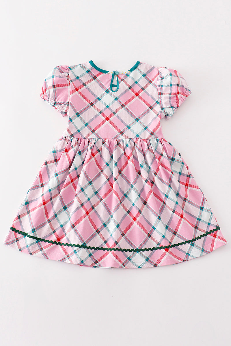Platinum Pink plaid dress - Aaria Tees Aaria Tees