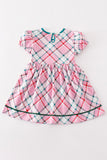 Platinum Pink plaid dress - Aaria Tees Aaria Tees