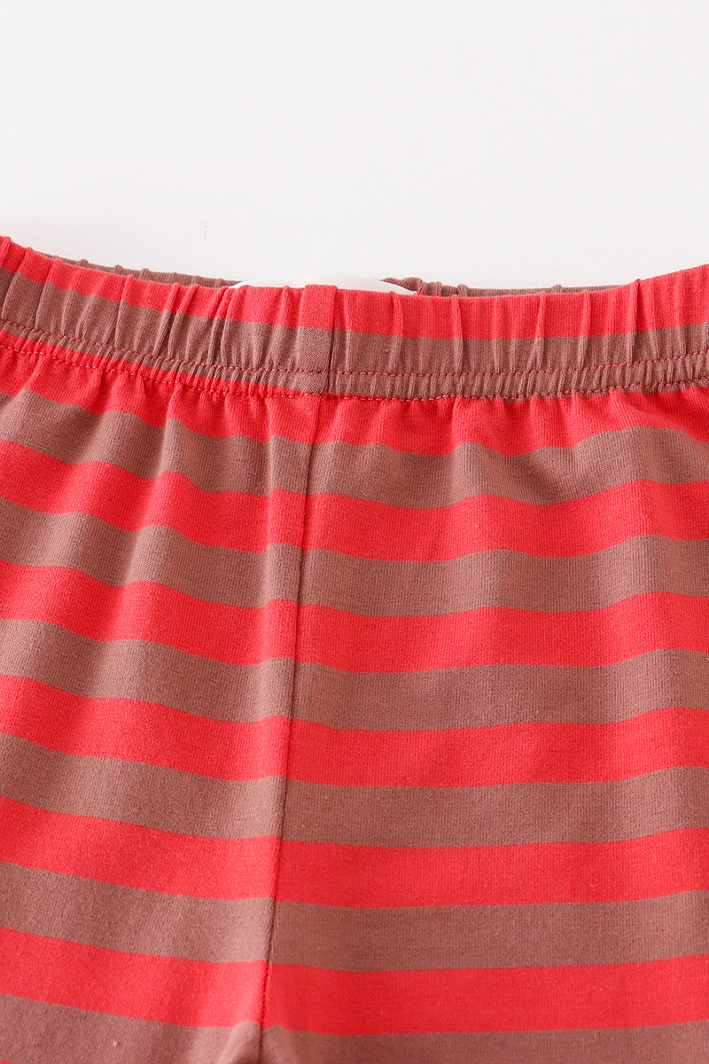 Platinum Red stripe ruffle pants - Aaria Tees Aaria Tees