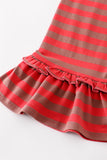 Platinum Red stripe ruffle pants - Aaria Tees Aaria Tees