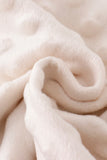 Platinum Pink plaid ruffle soft knitted blanket - Aaria Tees Aaria Tees