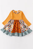 Platinum Yellow halloween twirl dress Aaria Tees