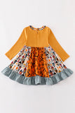 Platinum Yellow halloween twirl dress Aaria Tees