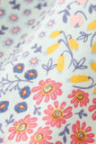 Platinum Blue floral print ruffle dress - Aaria Tees Aaria Tees