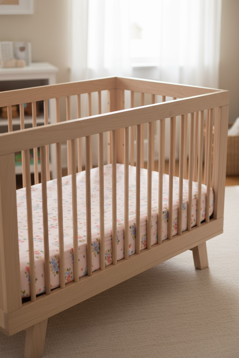 Blush Bloom (Crib Sheet) - Aaria Tees Aaria Tees