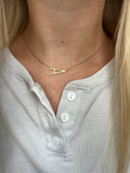 Initial A Precious Elongated Necklace - Aaria Tees Aaria Tees