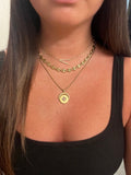 Initial V Precious Elongated Necklace - Aaria Tees Aaria Tees