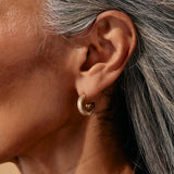 Black Onyx Textured Earrings - Aaria Tees Aaria Tees