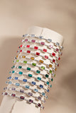 June Birthstone Emerald Cut Bangle - Aaria Tees Aaria Tees