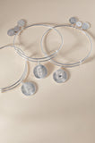 Initial A Pave Starburst Texture Bangle - Aaria Tees Aaria Tees