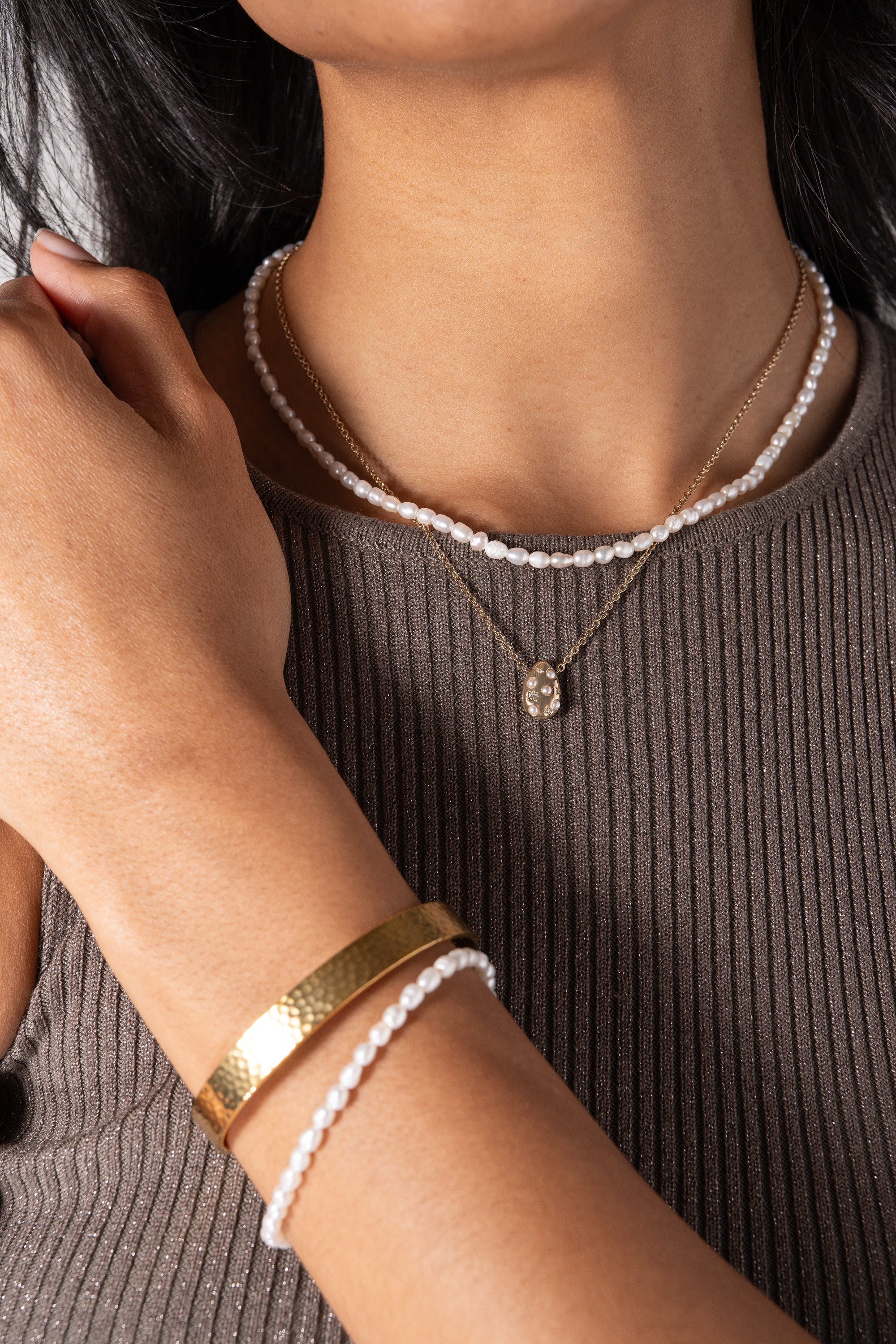 Freshwater Pearl Necklace - Aaria Tees Aaria Tees
