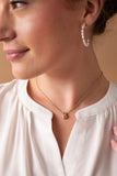 Pearl and Crystal Pendant Necklace - Aaria Tees Aaria Tees