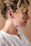 Rice Pearl Hoop Earring - Aaria Tees Aaria Tees
