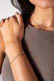 Double Strand Crystal Tennis Chain Bracelet - Aaria Tees Aaria Tees