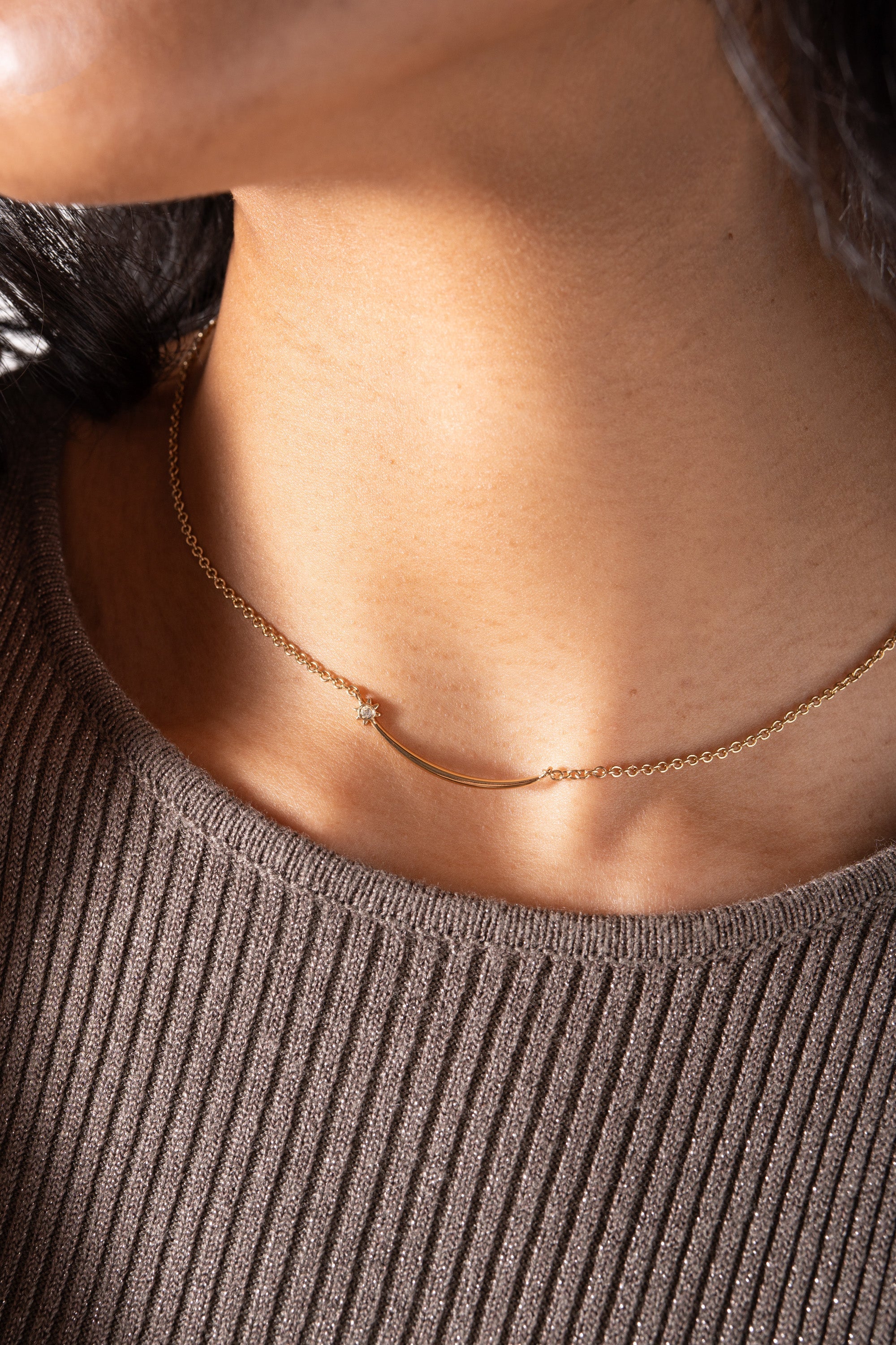 Celestial Shooting Star Necklace - Aaria Tees Aaria Tees
