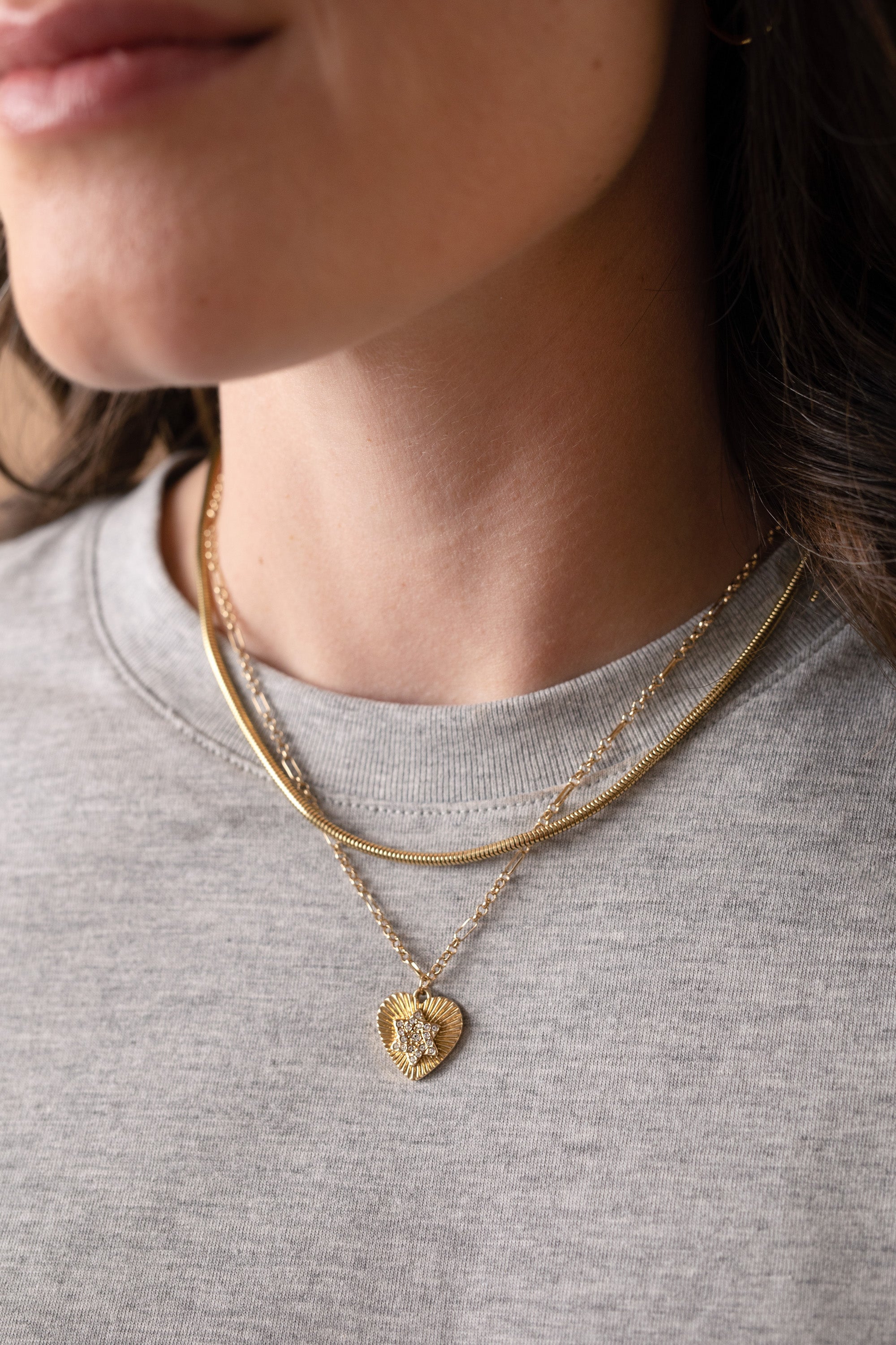 Faith and Family Star of David Pendant Necklace - Aaria Tees Aaria Tees