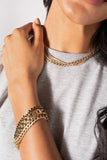 Crystal Pave Curb Chain Necklace - Aaria Tees Aaria Tees