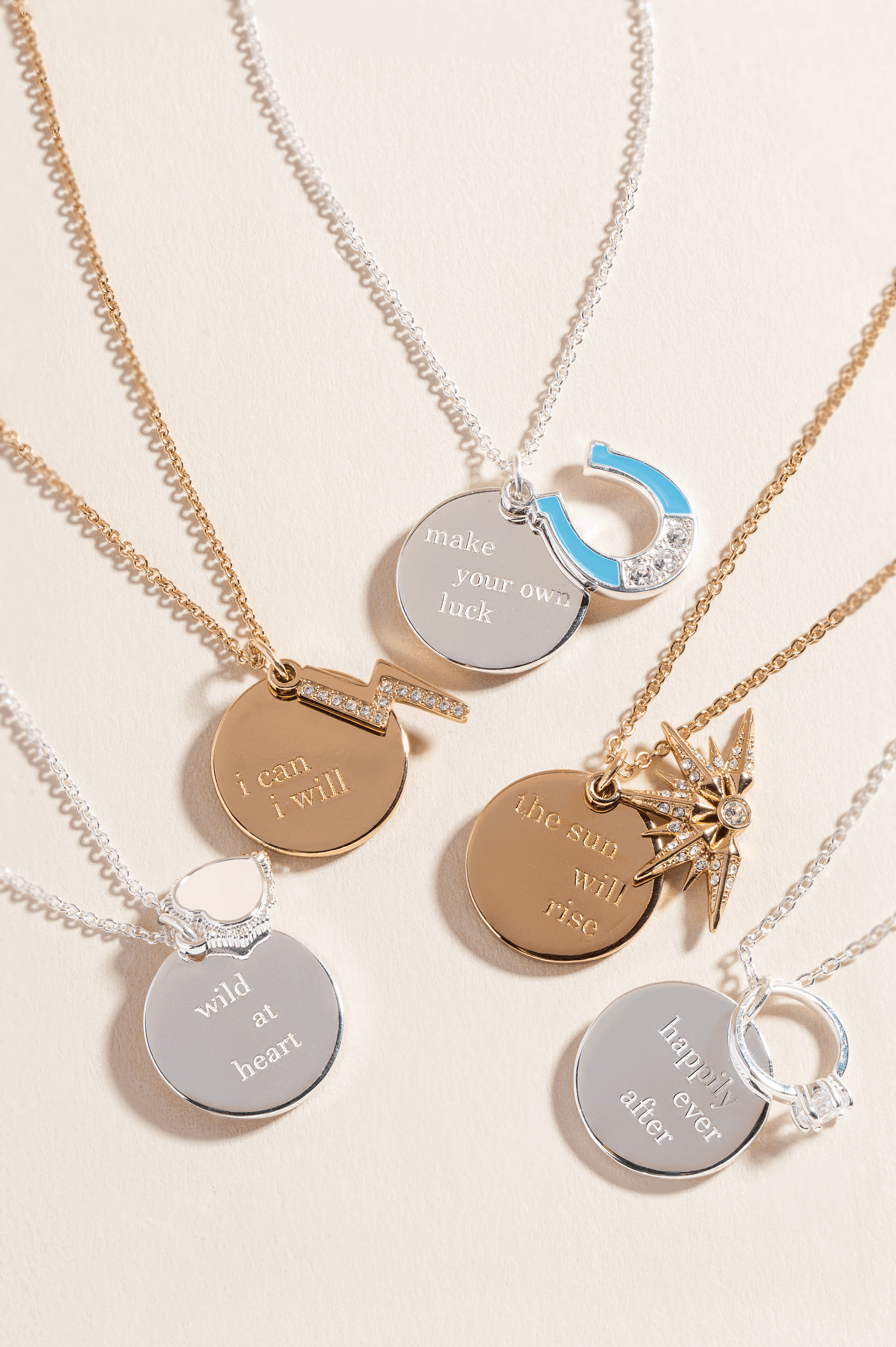 “Happily Ever After” Duo Charm Pendant Necklace - Aaria Tees Aaria Tees
