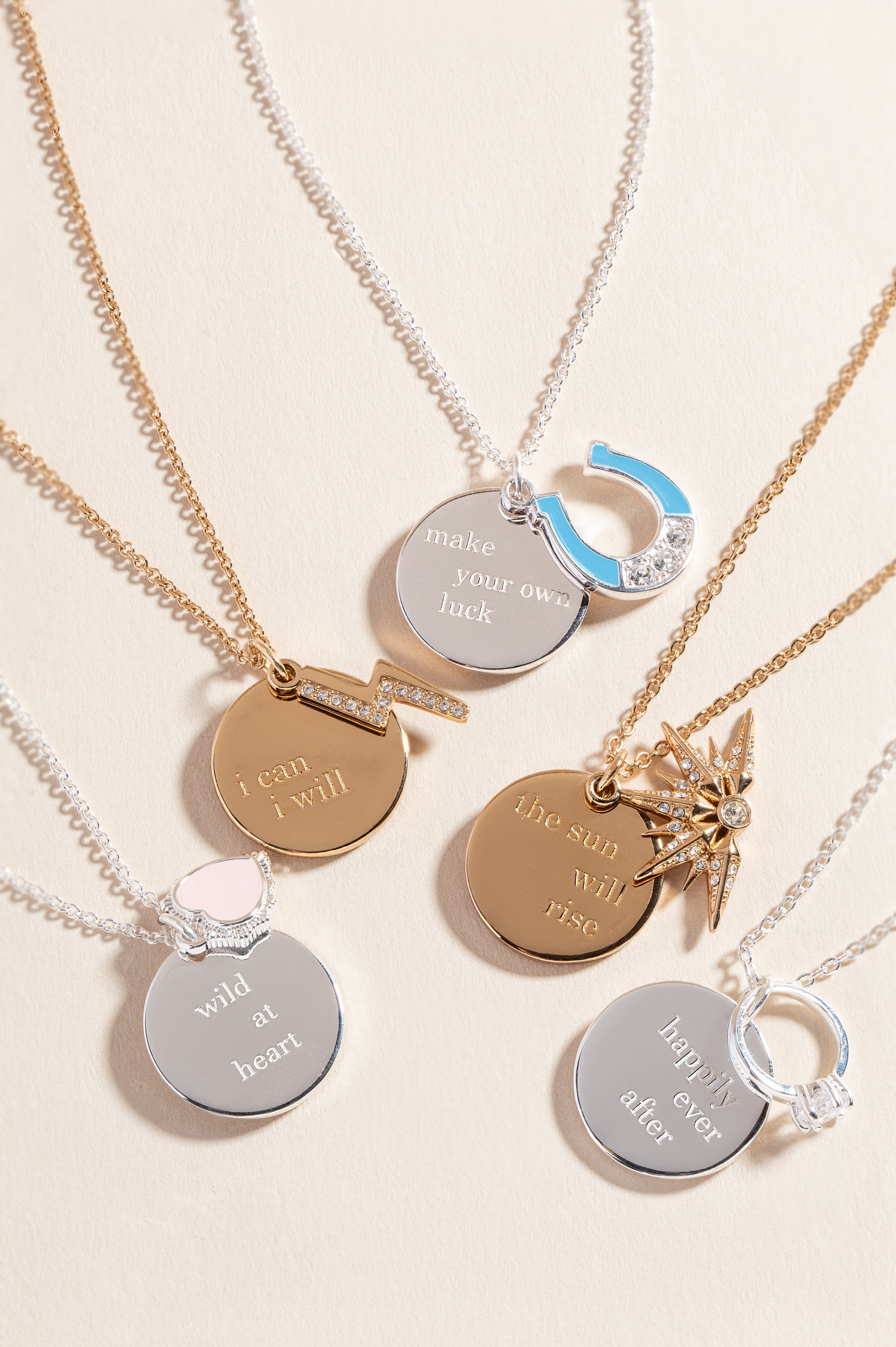 “Happily Ever After” Duo Charm Pendant Necklace - Aaria Tees Aaria Tees