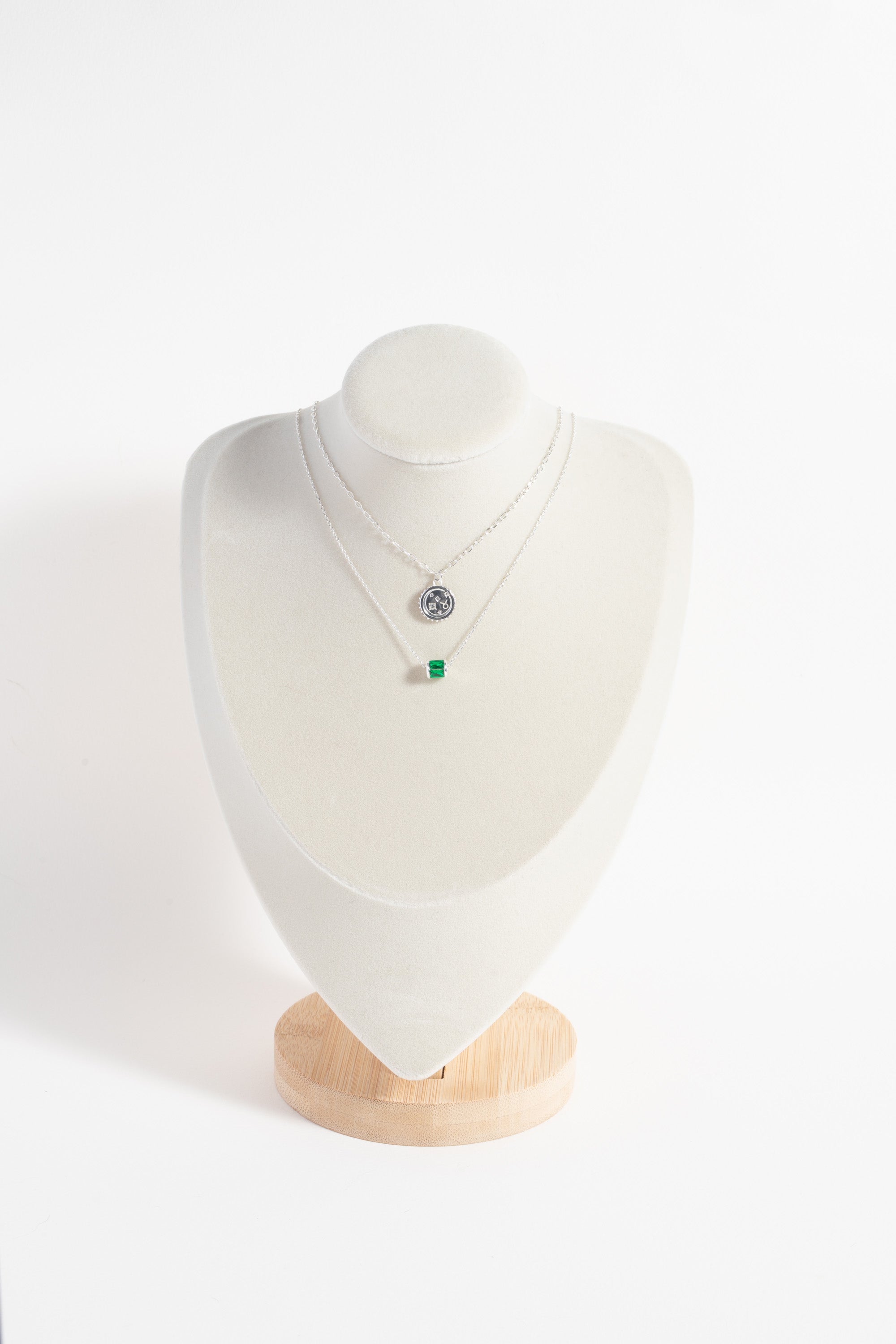 May Birthstone Precious Pendant Necklace - Aaria Tees Aaria Tees