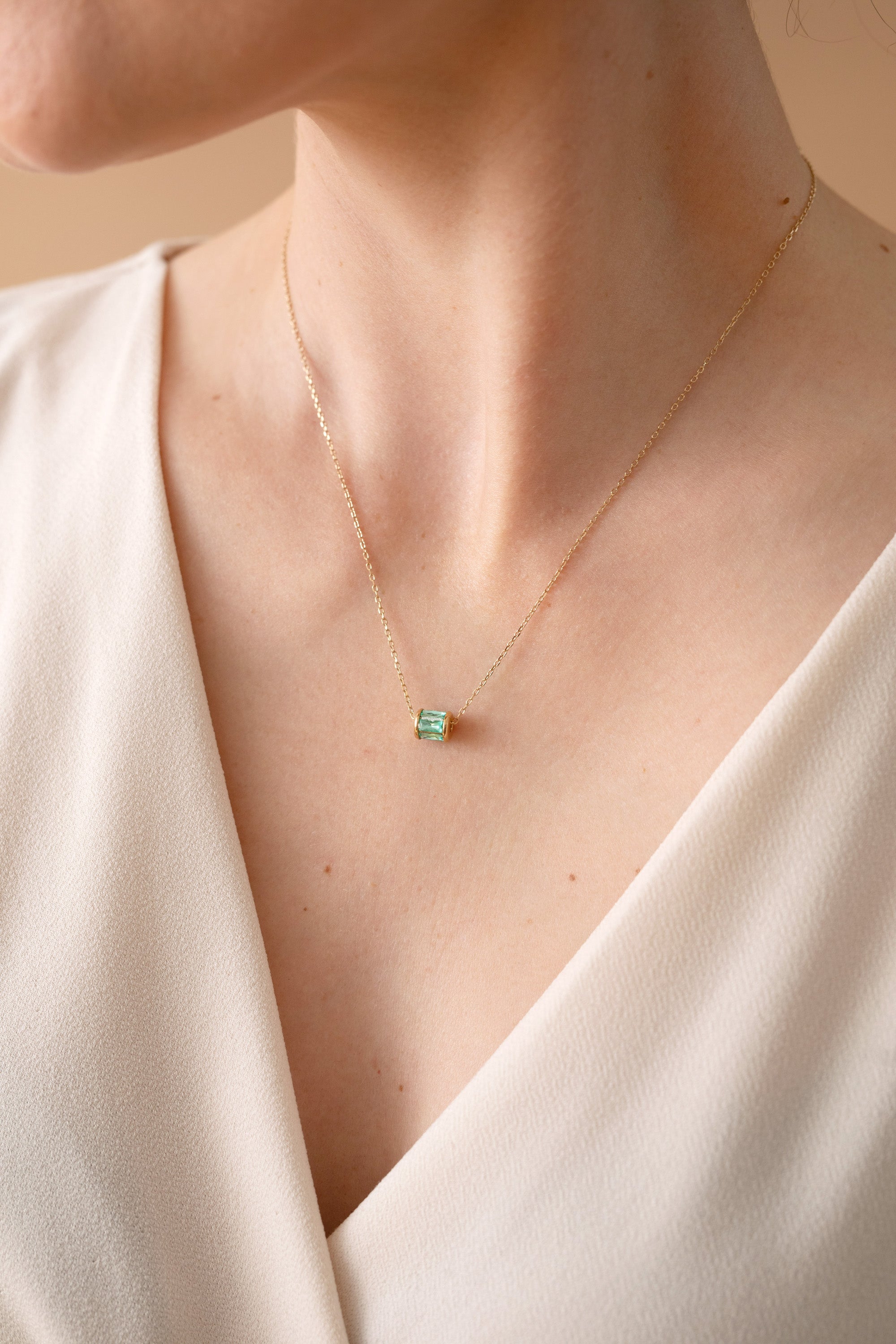 December Birthstone Precious Pendant Necklace - Aaria Tees Aaria Tees