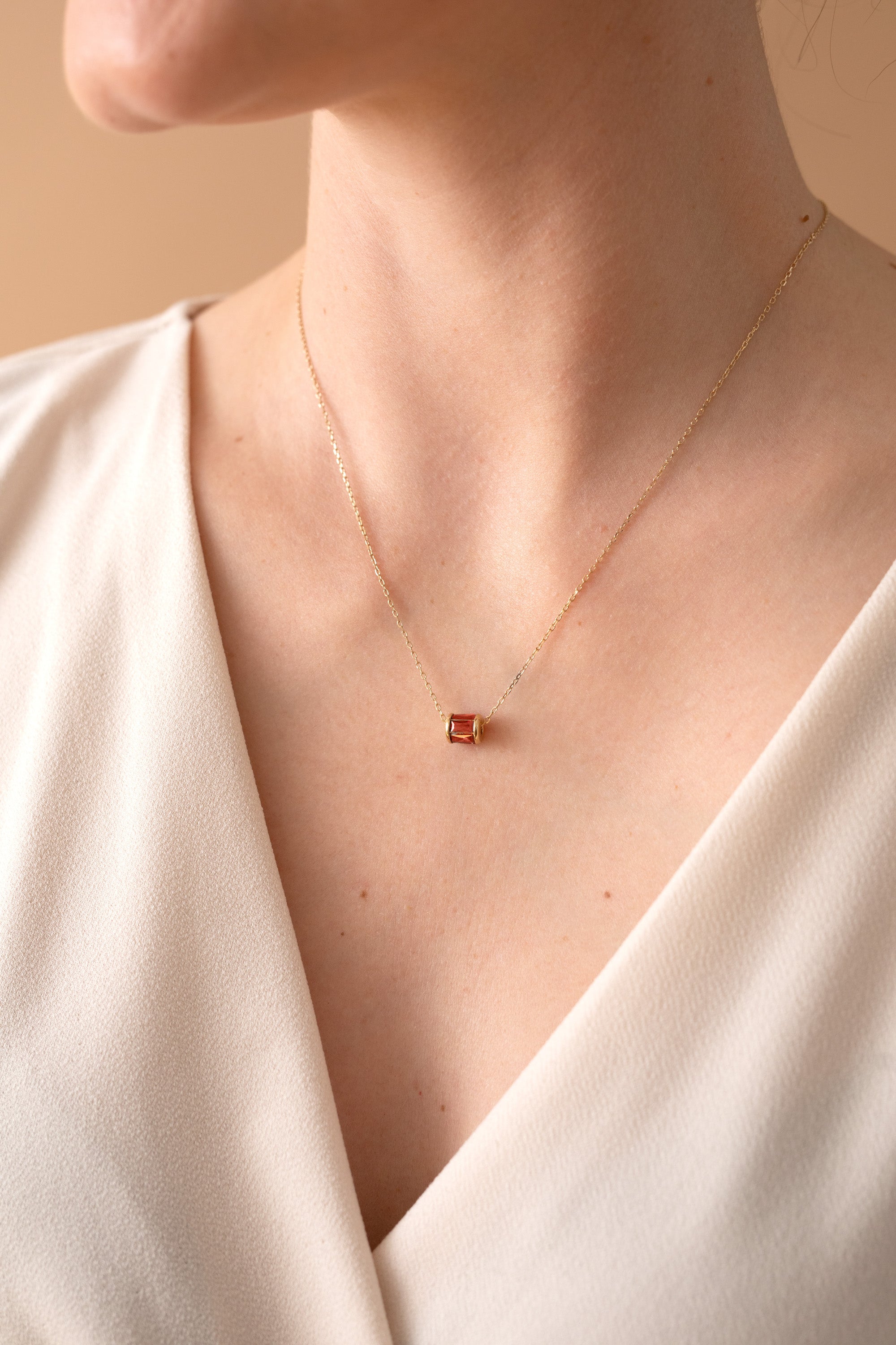 January Birthstone Precious Pendant Necklace - Aaria Tees Aaria Tees