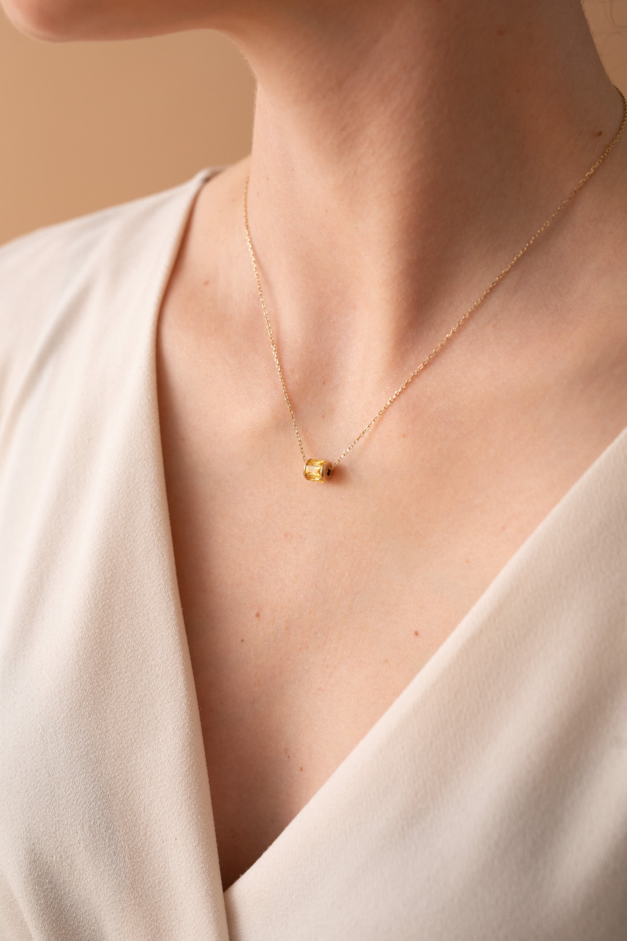 November Birthstone Precious Pendant Necklace - Aaria Tees Aaria Tees
