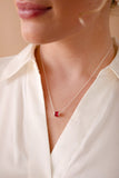 July Birthstone Precious Pendant Necklace - Aaria Tees Aaria Tees