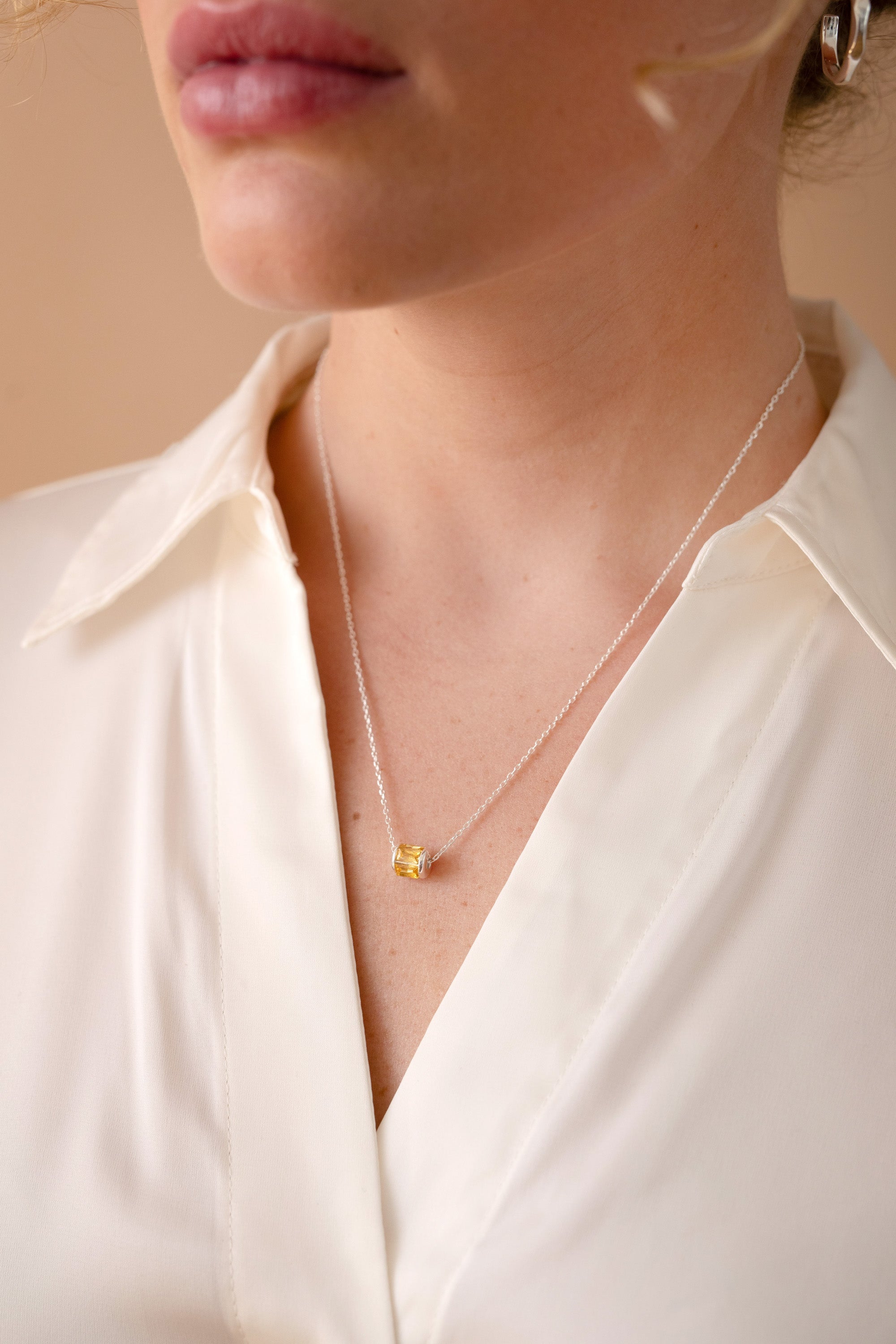 November Birthstone Precious Pendant Necklace - Aaria Tees Aaria Tees