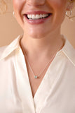 March Birthstone Precious Pendant Necklace - Aaria Tees Aaria Tees