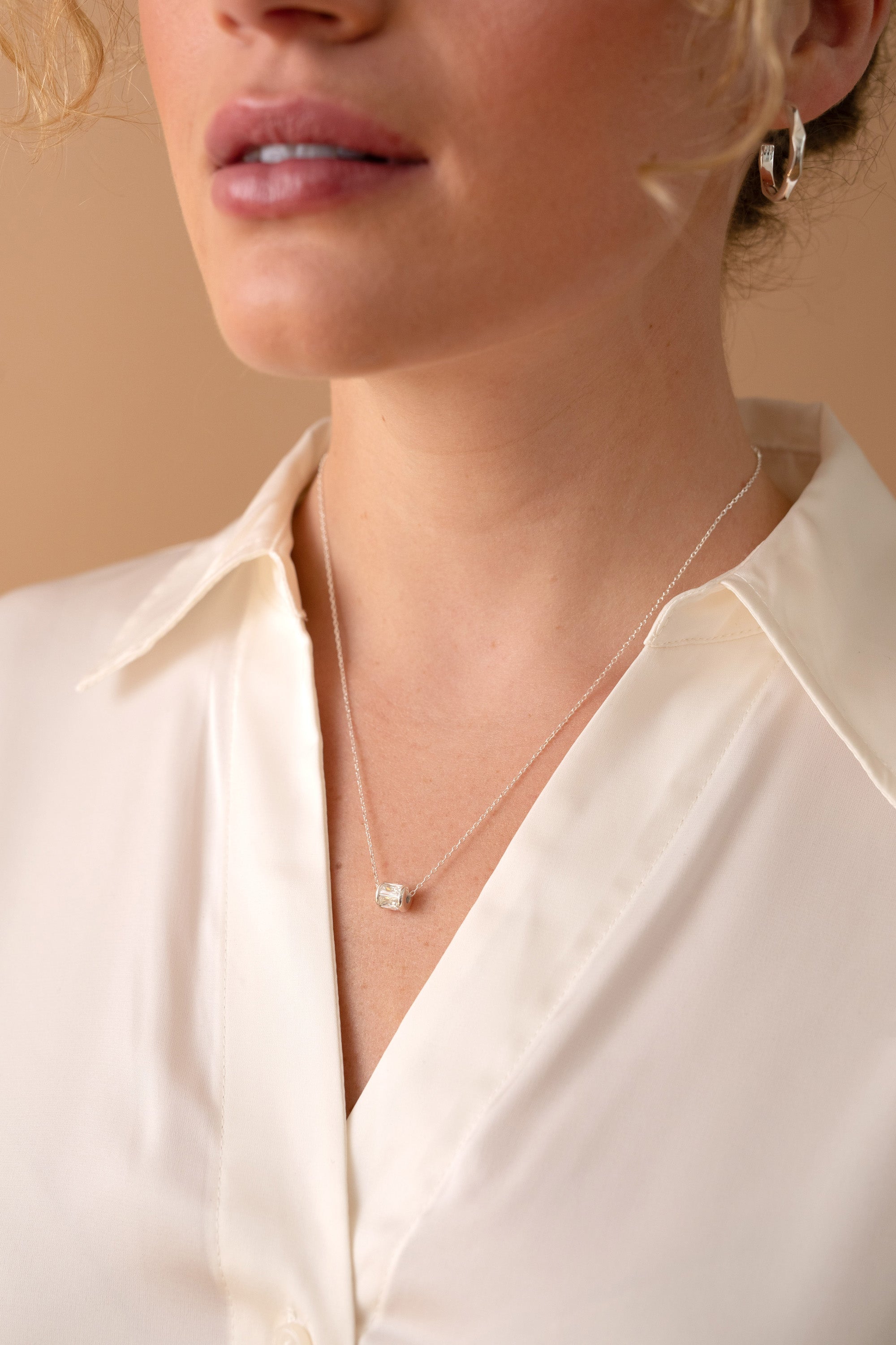 April Birthstone Precious Pendant Necklace - Aaria Tees Aaria Tees