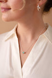 December Birthstone Precious Pendant Necklace - Aaria Tees Aaria Tees