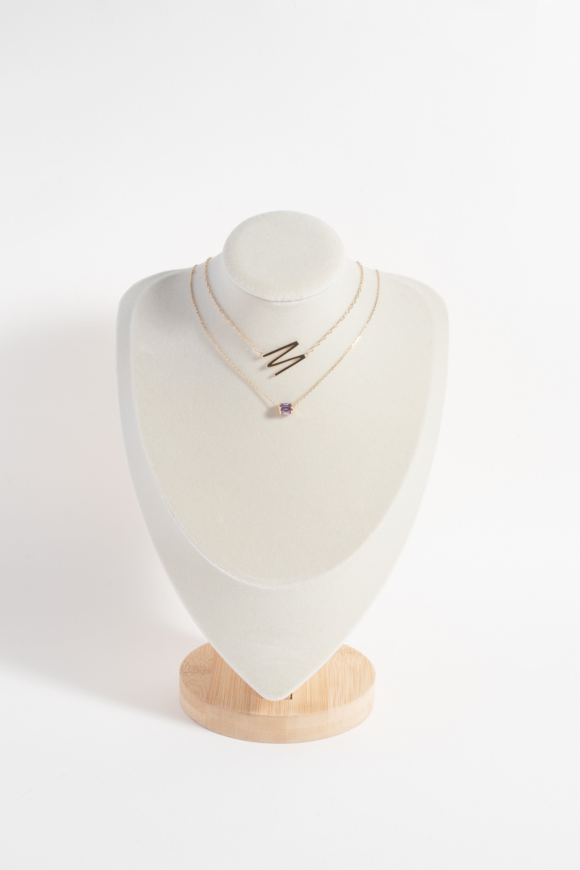 February Birthstone Precious Pendant Necklace - Aaria Tees Aaria Tees
