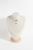 Initial M Precious Elongated Necklace - Aaria Tees Aaria Tees