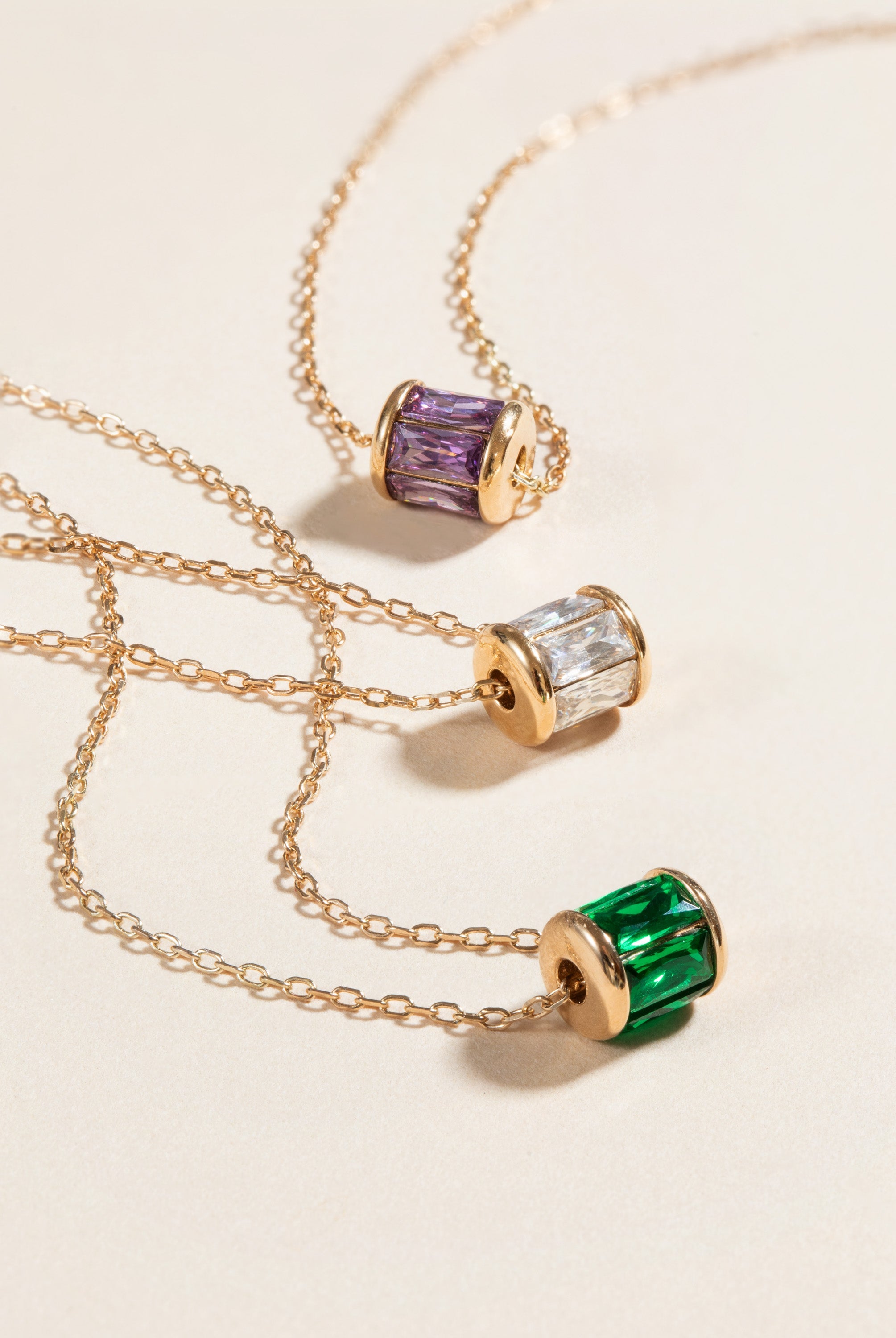 February Birthstone Precious Pendant Necklace - Aaria Tees Aaria Tees