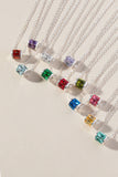 January Birthstone Precious Pendant Necklace - Aaria Tees Aaria Tees