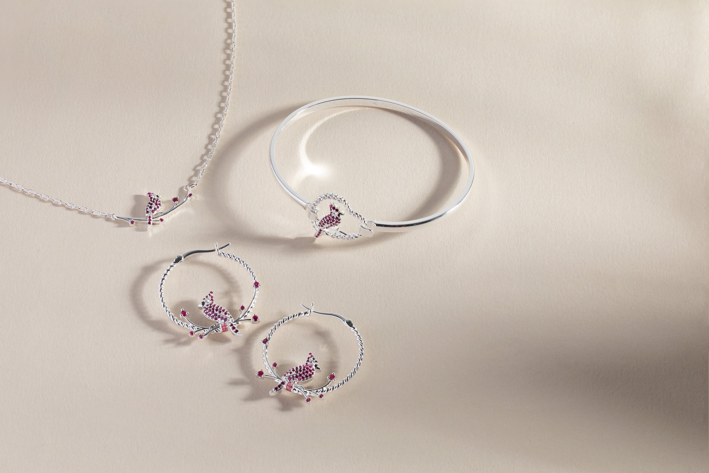 Cardinal Reversible Hoop Earrings - Aaria Tees Aaria Tees