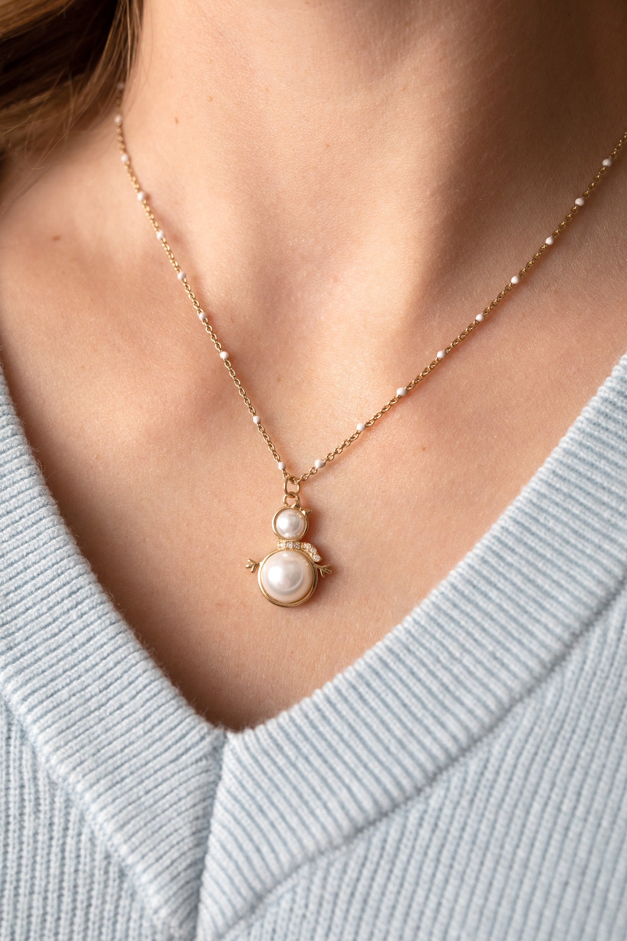 Snowwoman Necklace - Aaria Tees Aaria Tees