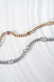 Heart Curb Chain Bracelet - Aaria Tees Aaria Tees