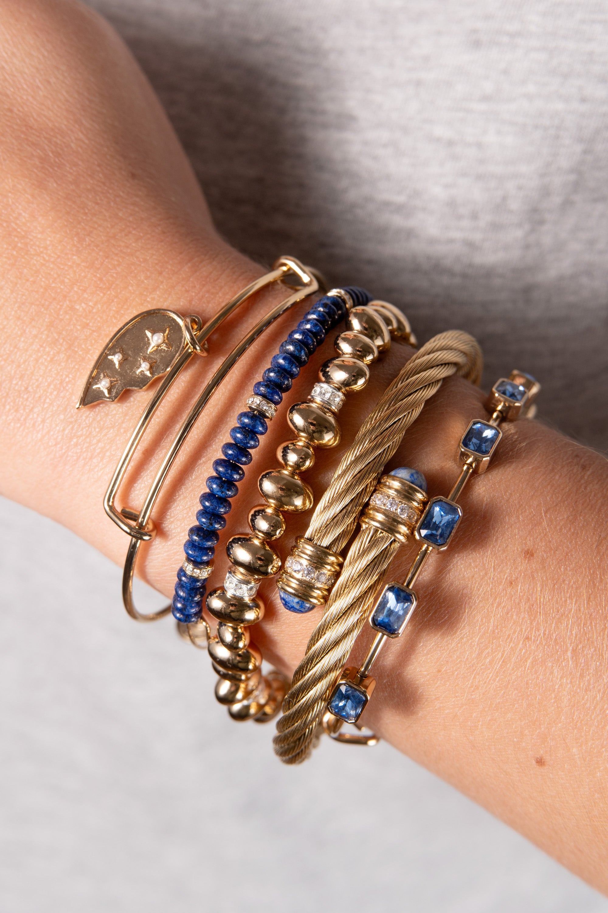 September Birthstone Emerald Cut Bangle - Aaria Tees Aaria Tees