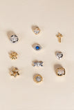 Crystal Star Mini Stud Earrings - Aaria Tees Aaria Tees