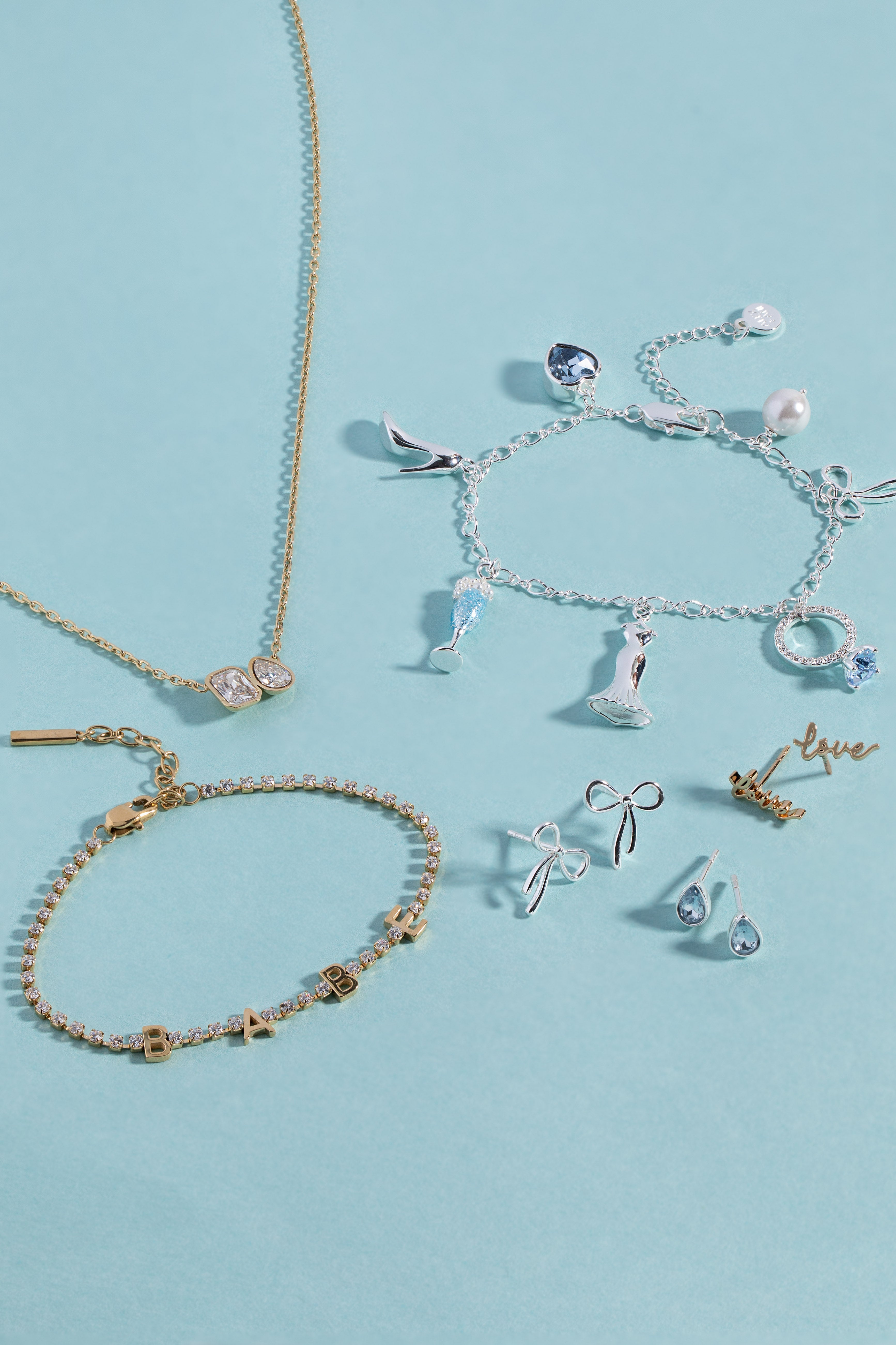Bow & Teardrop Stud Earring Set - Aaria Tees Aaria Tees