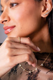 Triple Stone Crystal Inline Necklace - Aaria Tees Aaria Tees