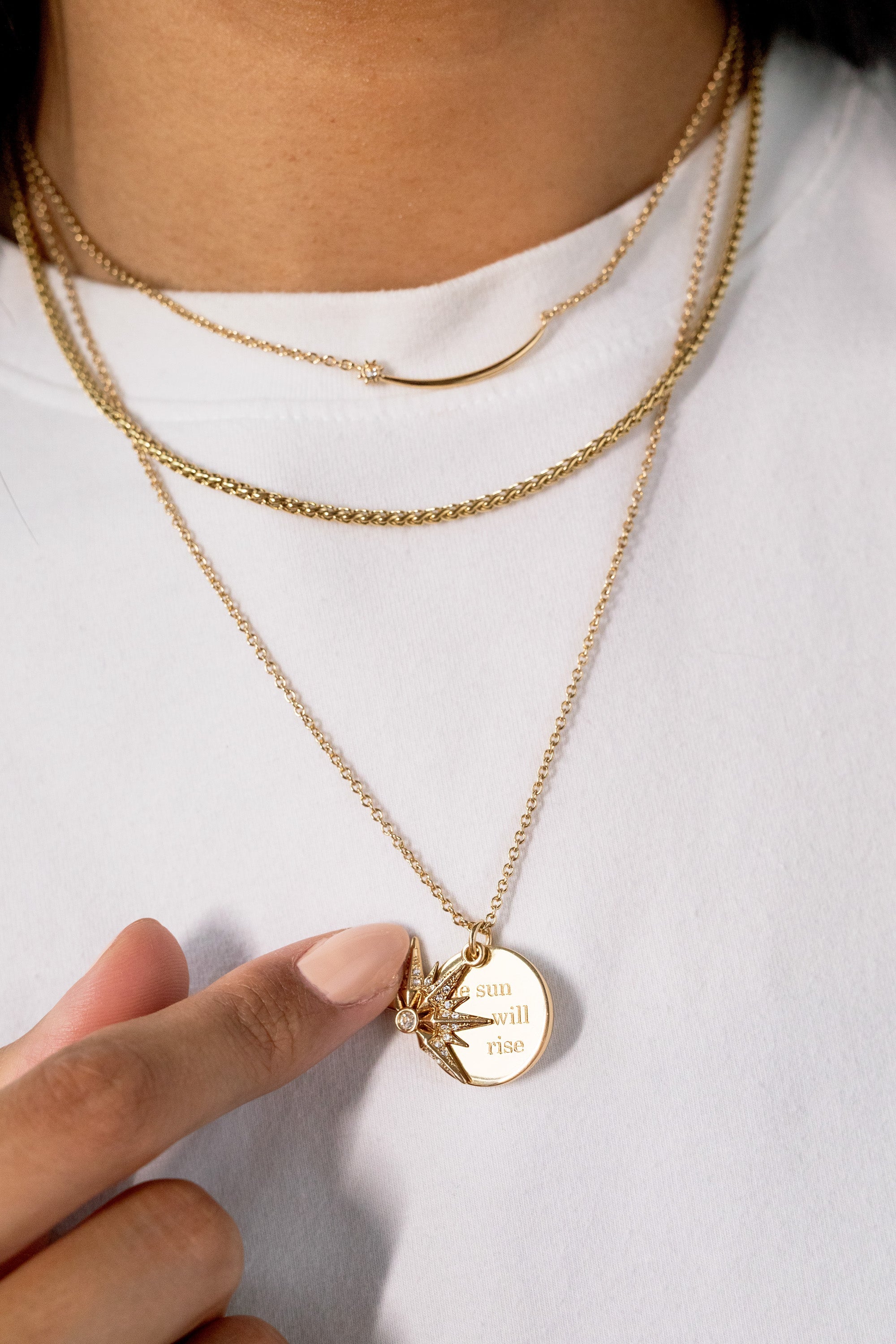 Wheat Chain Charm & Layering Necklace - Aaria Tees Aaria Tees