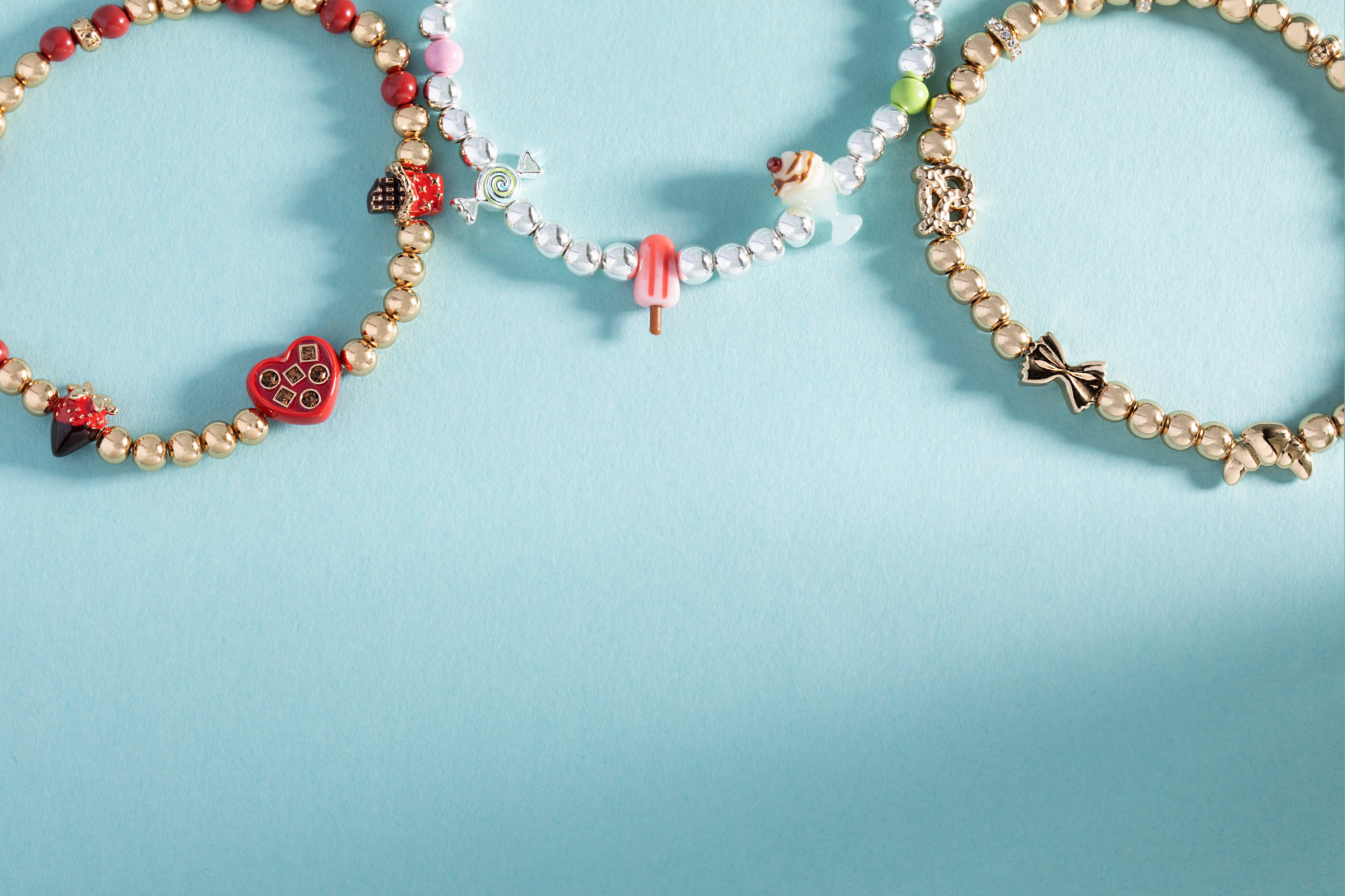 'Carbs are My Love Language' Beaded Stretch Bracelet - Aaria Tees Aaria Tees