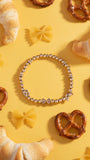 'Carbs are My Love Language' Beaded Stretch Bracelet - Aaria Tees Aaria Tees