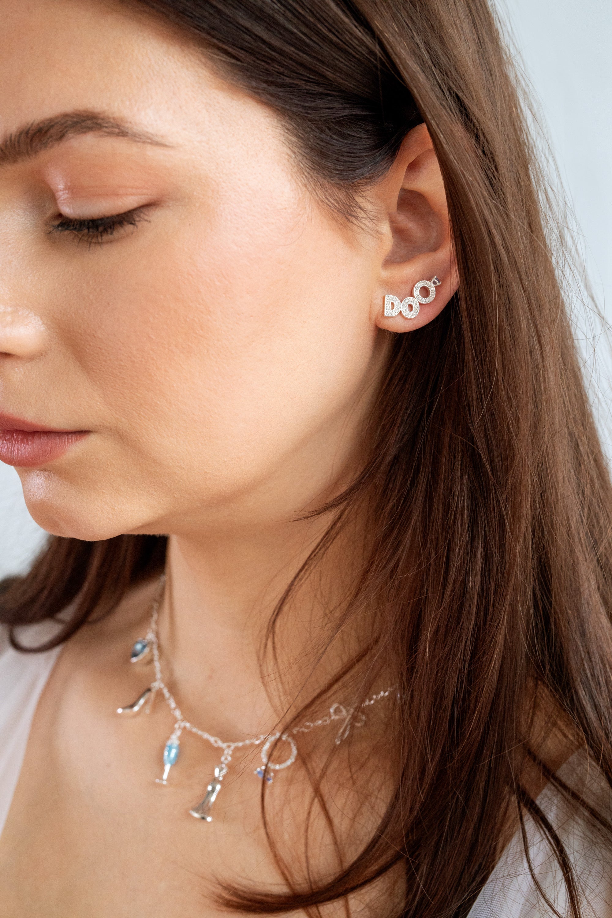 Bridal “I Do” Stud Earring Set of 2 - Aaria Tees Aaria Tees