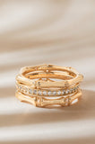 Bamboo Trio Ring Set - Aaria Tees Aaria Tees
